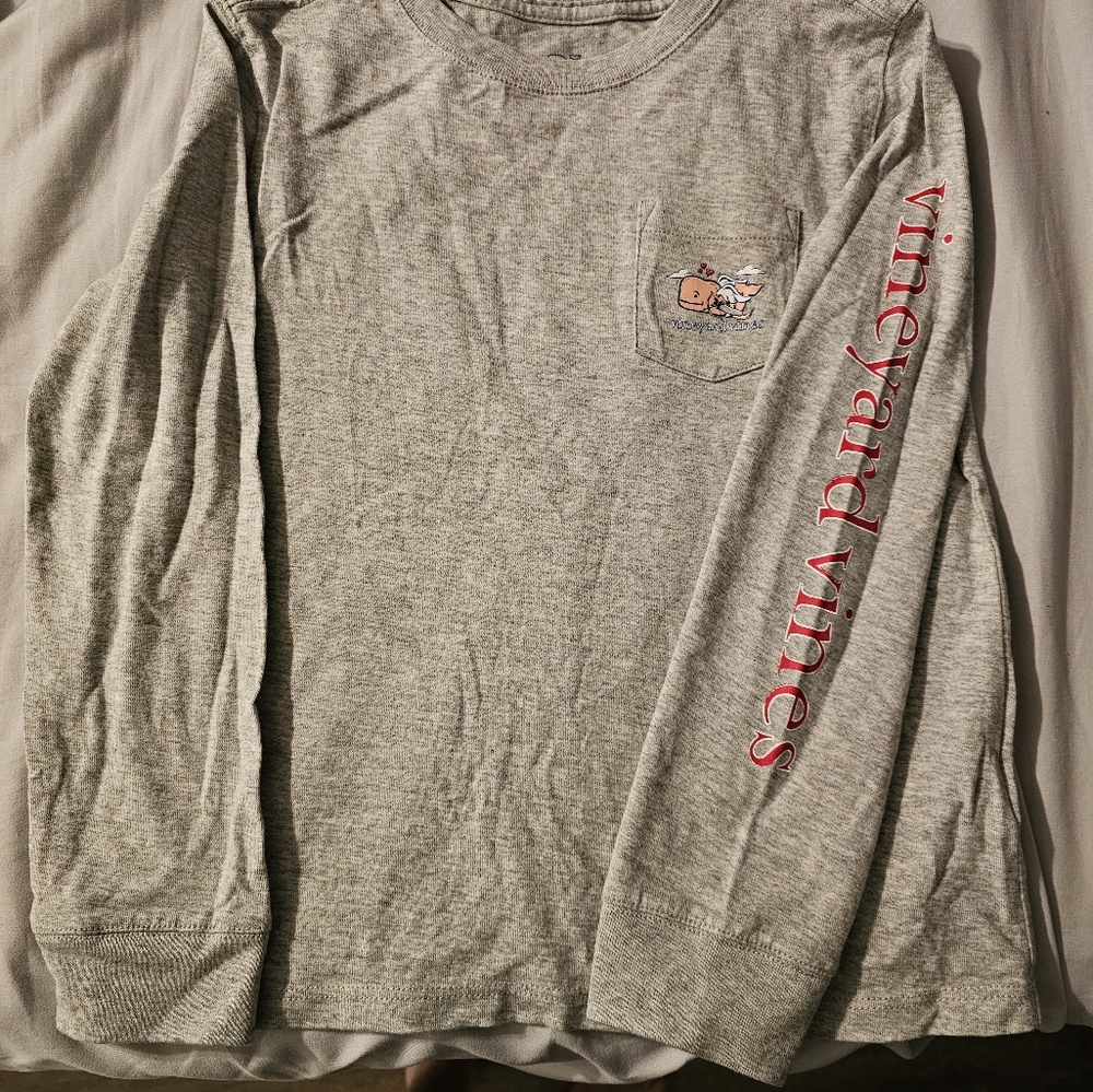 Vineyard Vines Cupid Whale - Long sleeve shirt- Y-XS